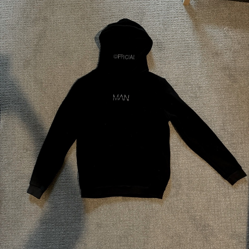 Boohoo MAN Hoodie with Face Sleeve